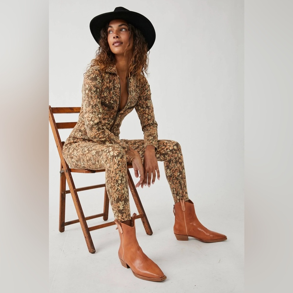 Free People Floral Lennox Jumpsuit